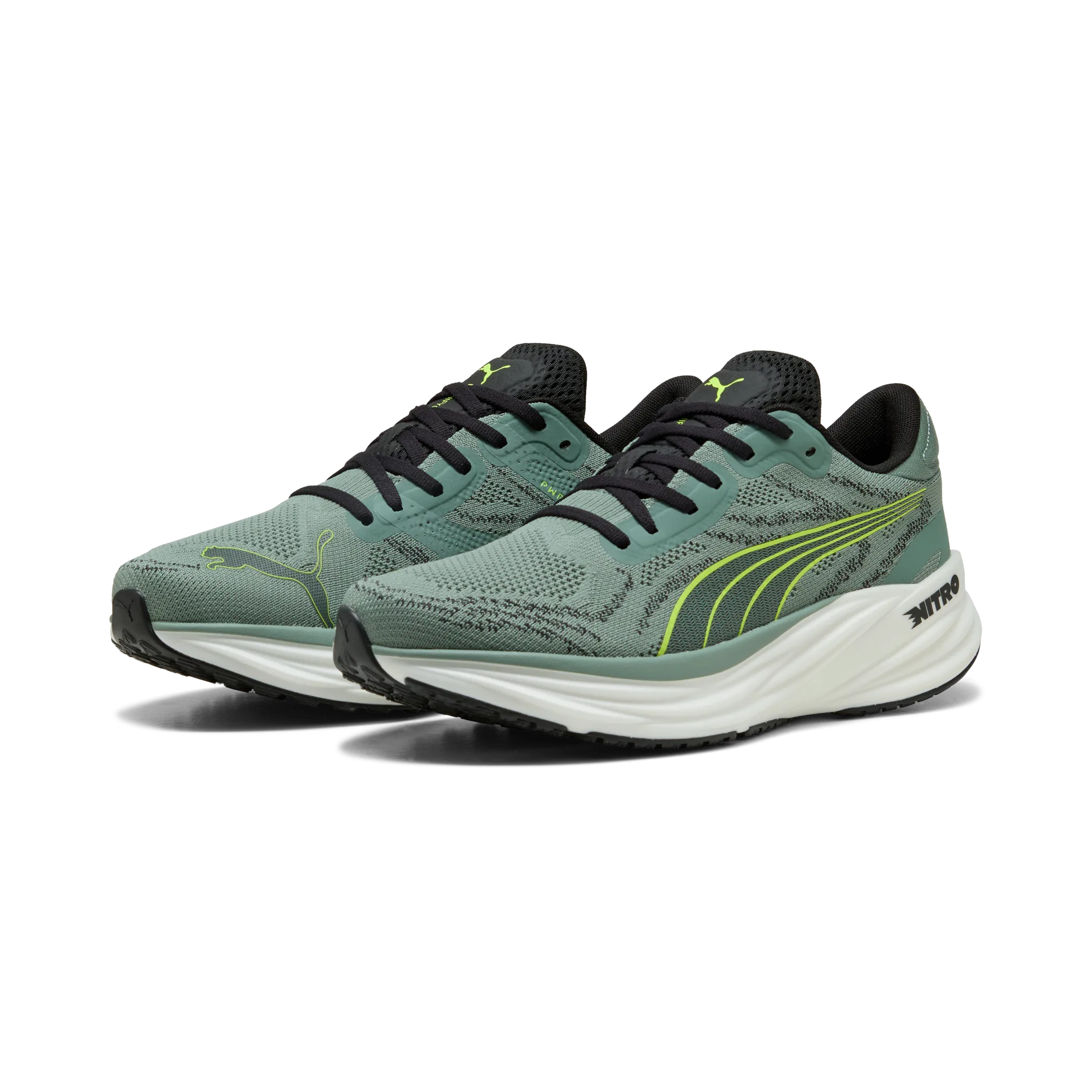 Puma Magnify Nitro 2 Green Moon-yellow Alert