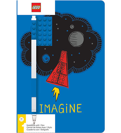 LEGO? Notesbog m. Gel Pen - Imagine