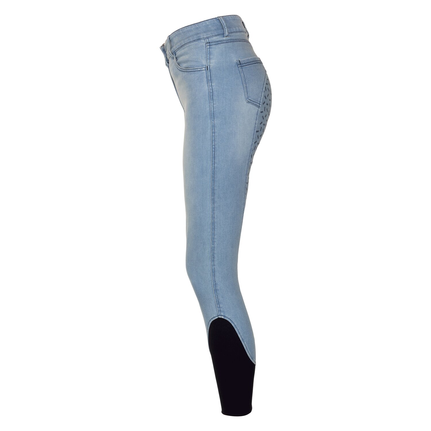 RIDE now Jeans-Reithose Grip-Vollbesatz - light denim