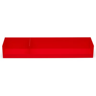 Wandregal Boks, RAL 3024 Leuchtrot