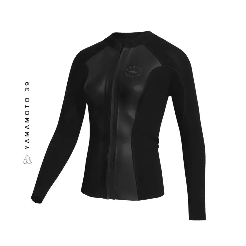 Top néoprène femme MYSTIC Sway L/S 2mm Frontzip Black
