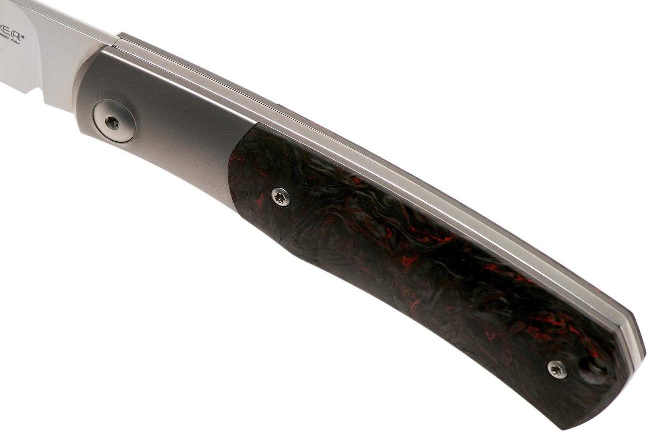 Viper Hug V5992FCR Red Carbonfiber zakmes, Sacha Thiel design