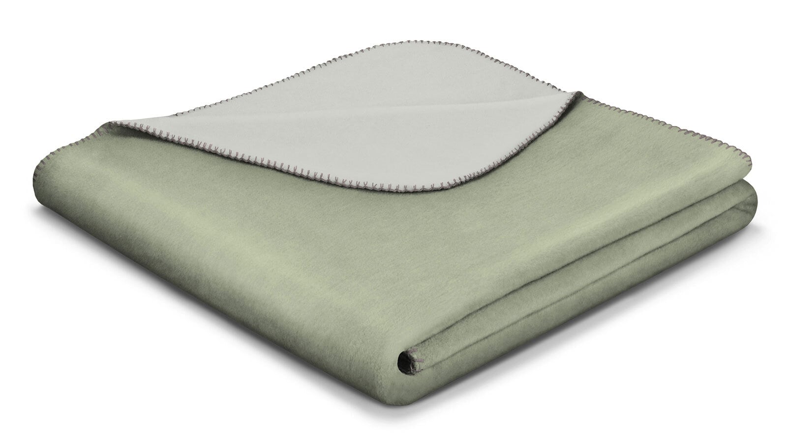Biederlack Plaid 130 x 170 cm salvia/silber