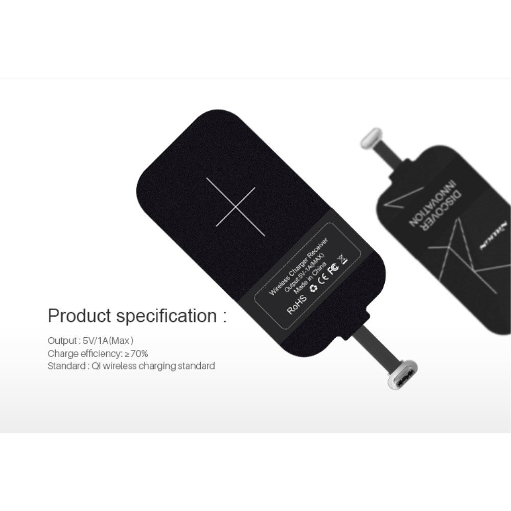 Kabelloses Qi Induktions Lademodul mit USB C Anschluss