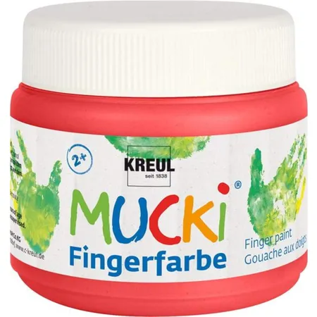 MUCKI Fingerfarbe, rot, 150 ml