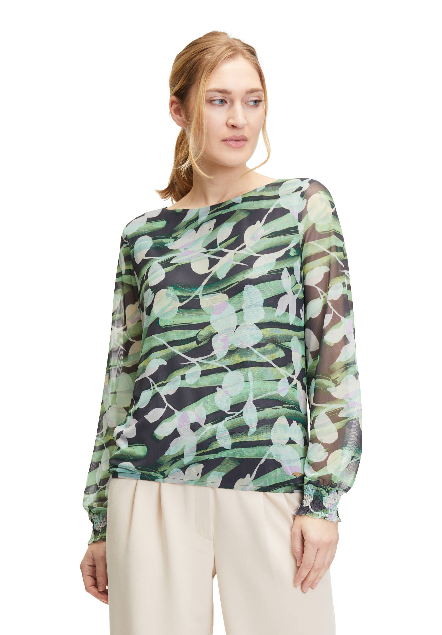 Betty & Co| Damen Blusenshirt mit Tunnelzug