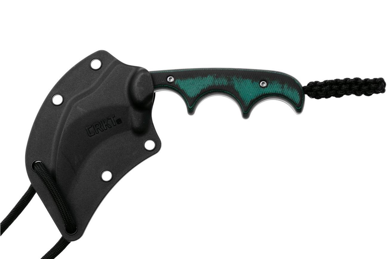 CRKT Keramin, Green Black, 2389 nekmes, Alan Folts design