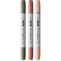 Marqueur ciao, set de 3 'Warm Palette'