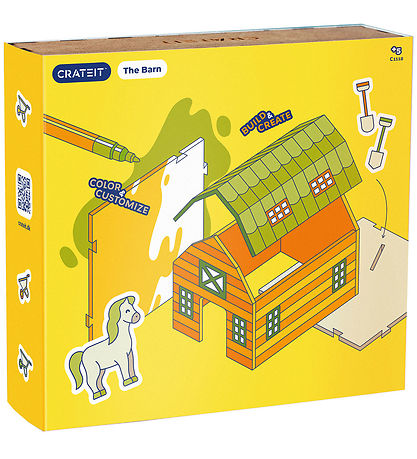 Crateit Kreatives Spielset - Der Bauernhof - Holz - Leben I Der
