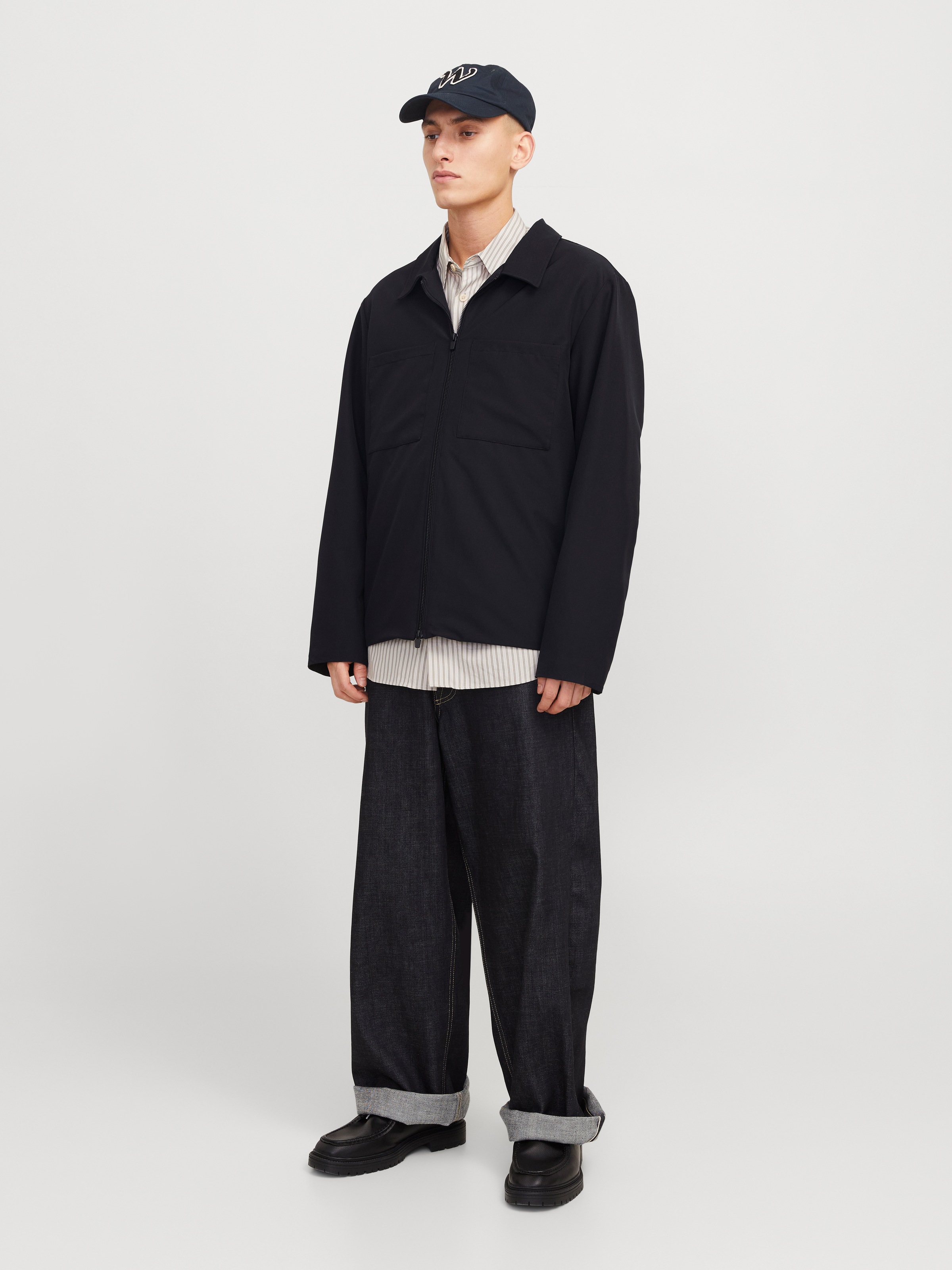 Jack & Jones Hemdjacke »JJEPERFECT SHACKET SN« ohne Kapuze mit Brusttaschen