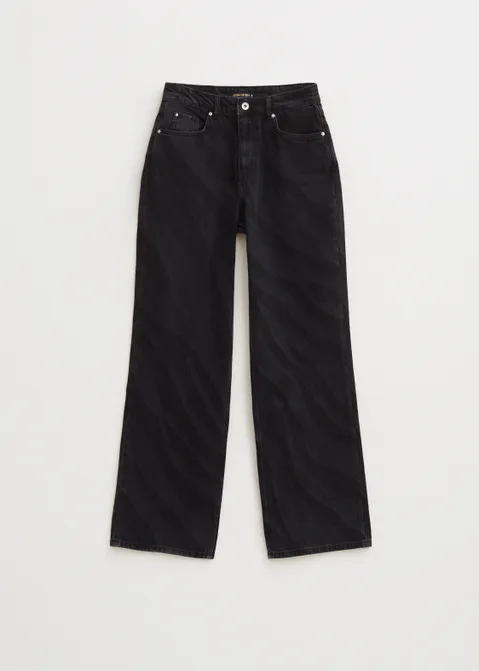 Broek met zebra print zwart (ZW.USEM)