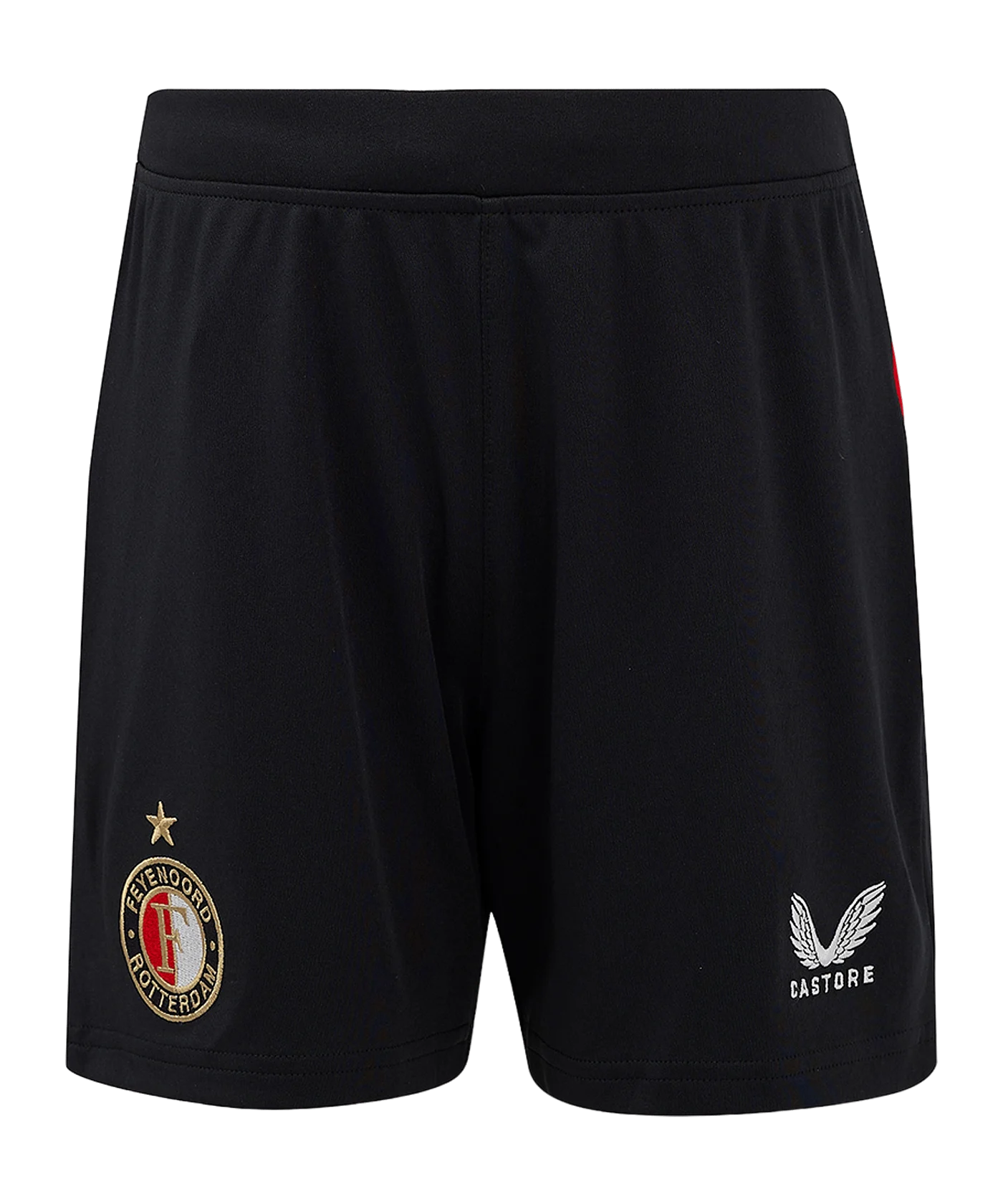 Castore Feyenoord Rotterdam Short Home 2024/2025 Kids Schwarz F010