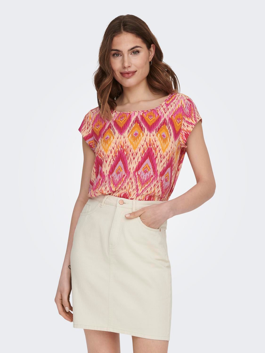 ONLVIC Top Raspberry Rose