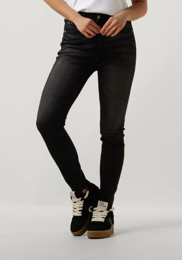 CALVIN KLEIN zwarte calvin klein skinny jeans high rise super skinny ankle