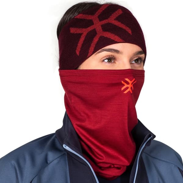 Bonnet Bandeau ski de randonnée AYAQ OTEMMA WARM HEADBAND RED SIENNA