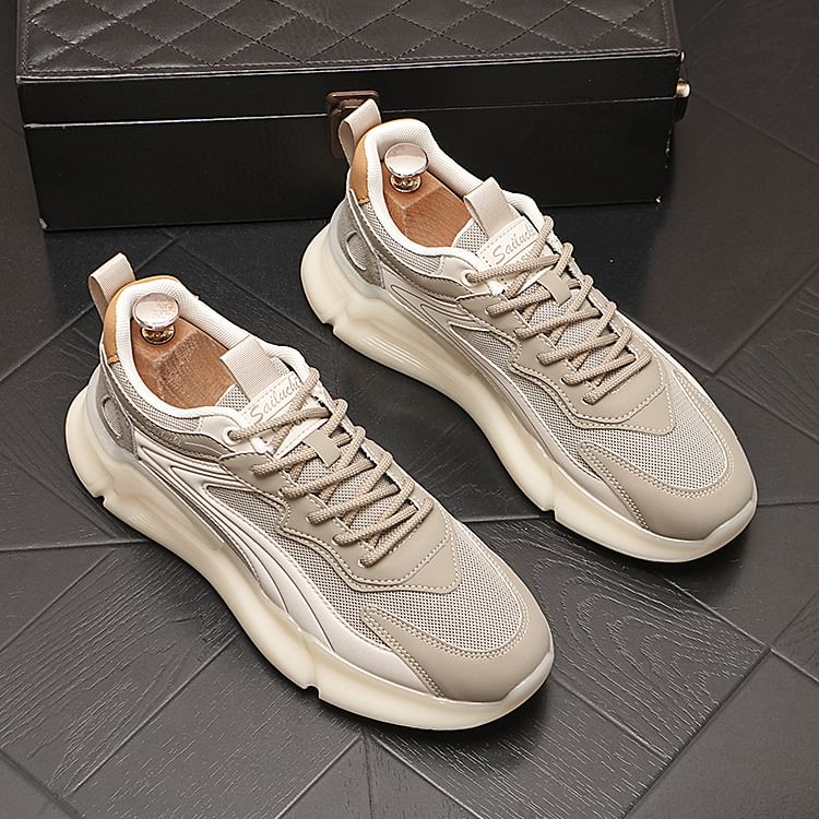 Mr Ozera - Platform Panel Mesh Sneakers
