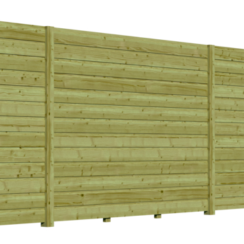 Rabatdeel vuren hout geschaafd  1,7 x 13,5 x 240 cm