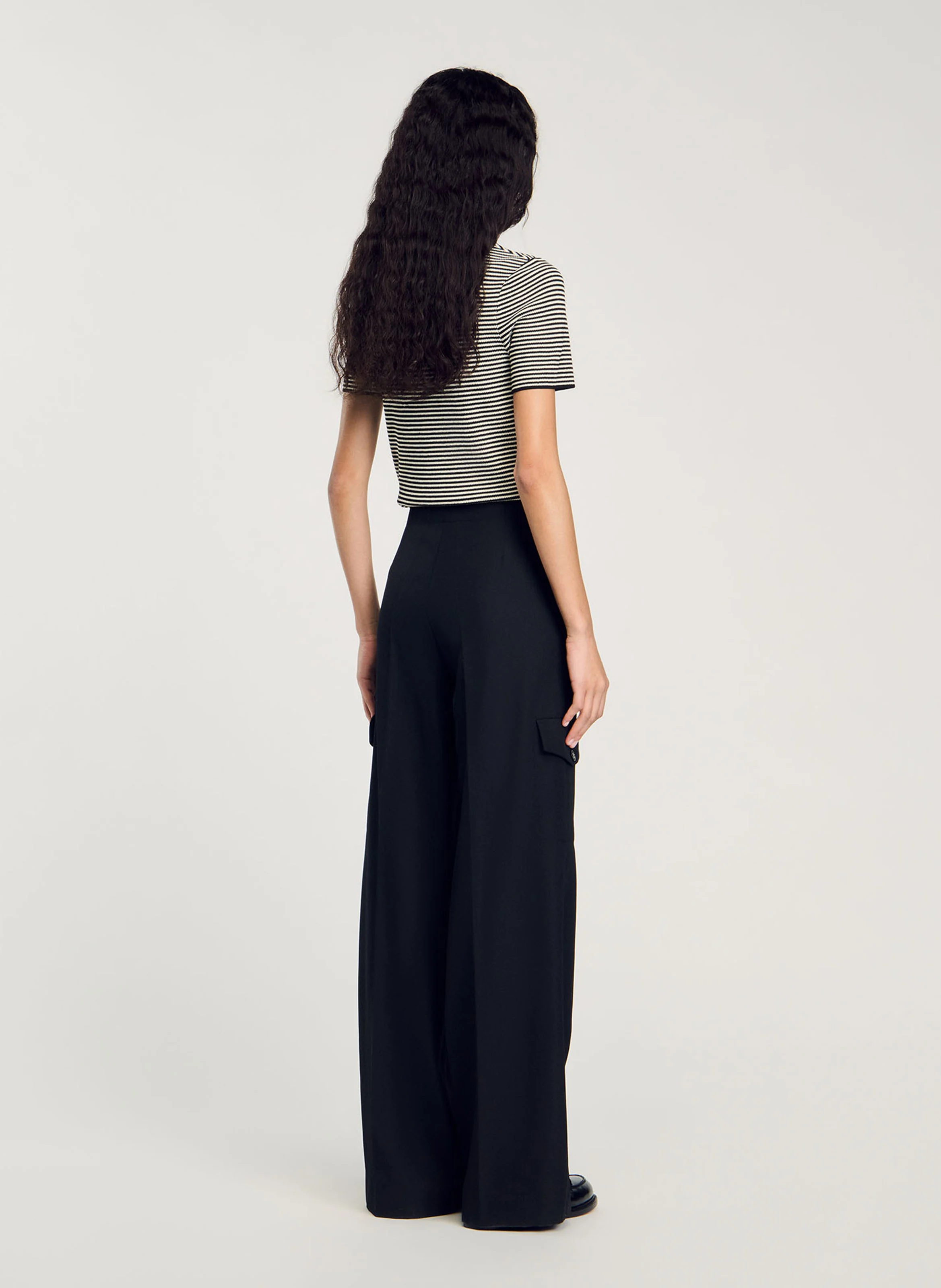 Pantalon large | Noir