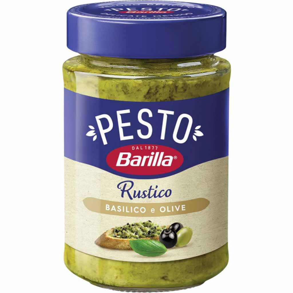 Barilla Pesto Rustico Basilico e Olive 200g MHD:17.1.26