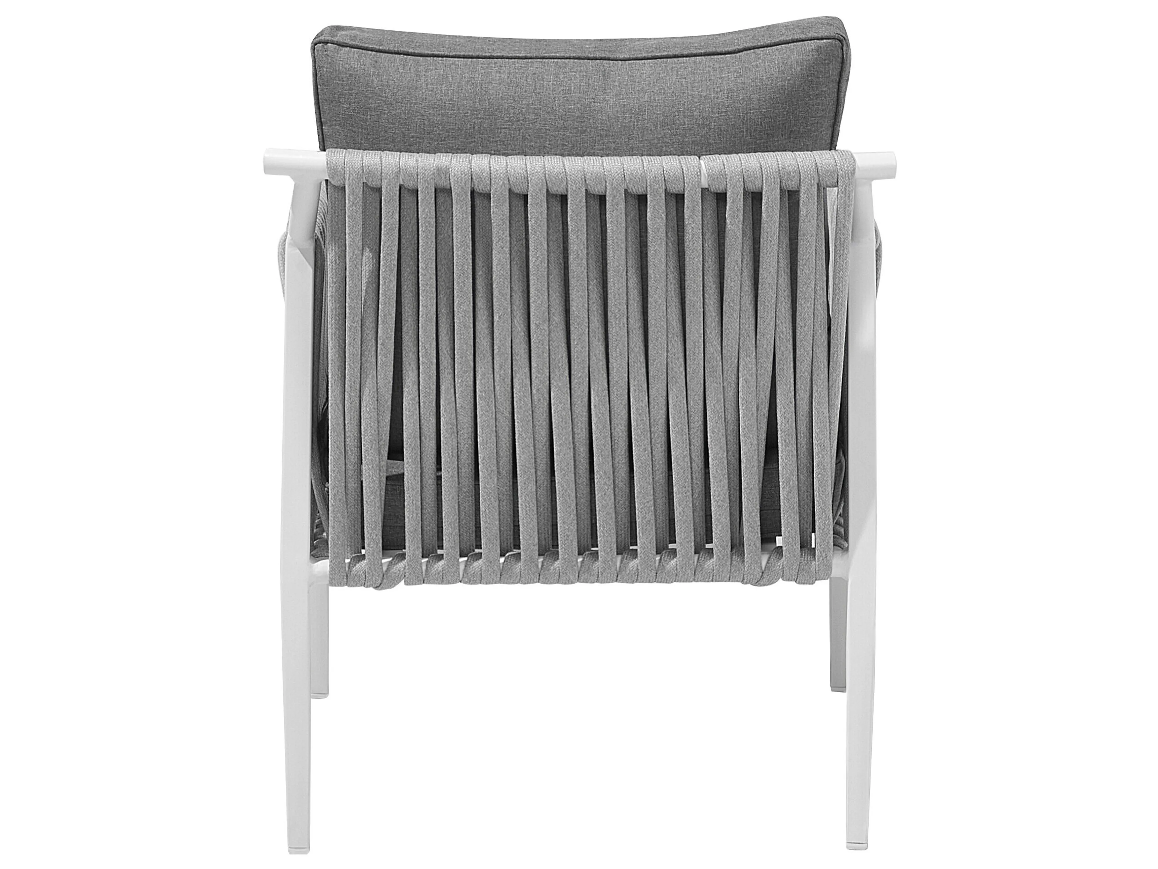 Loungeset met tafel 4-zits LATINA Metaal Grijs