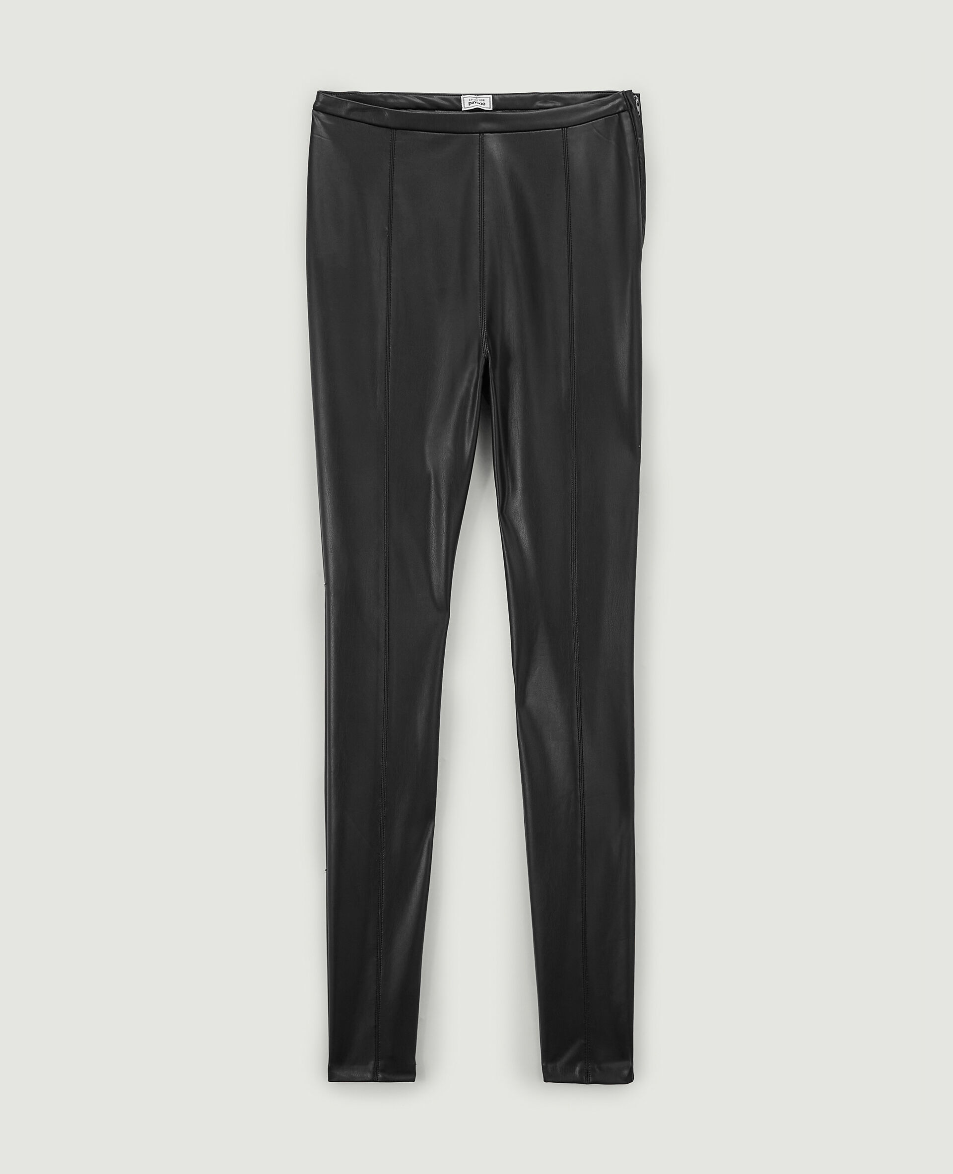 Legging simili cuir - Noir