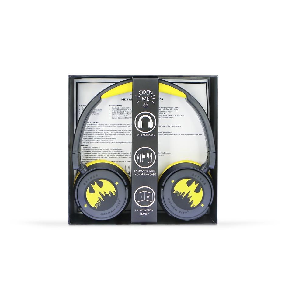 OTL - Bluetooth Hovedtelefoner m/Voksen Kontrol - Batman Gotham City