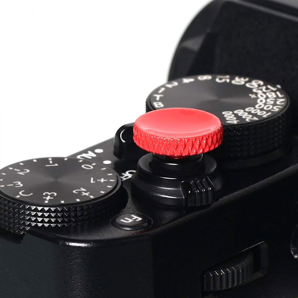 DSLR / SLR Kamera Auslöseknopf für Spiegelreflexkameras (Sony / Fujifilm / Leica / Canon / Nikon / Sony) - Rot
