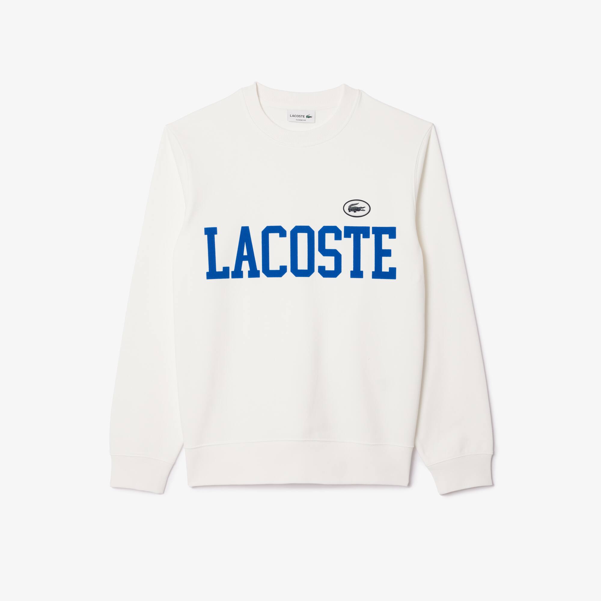 LACOSTE Jogging-Sweatshirt aus Flocken-Fleece Sweatshirts - Weiss - Lacoste - Herren