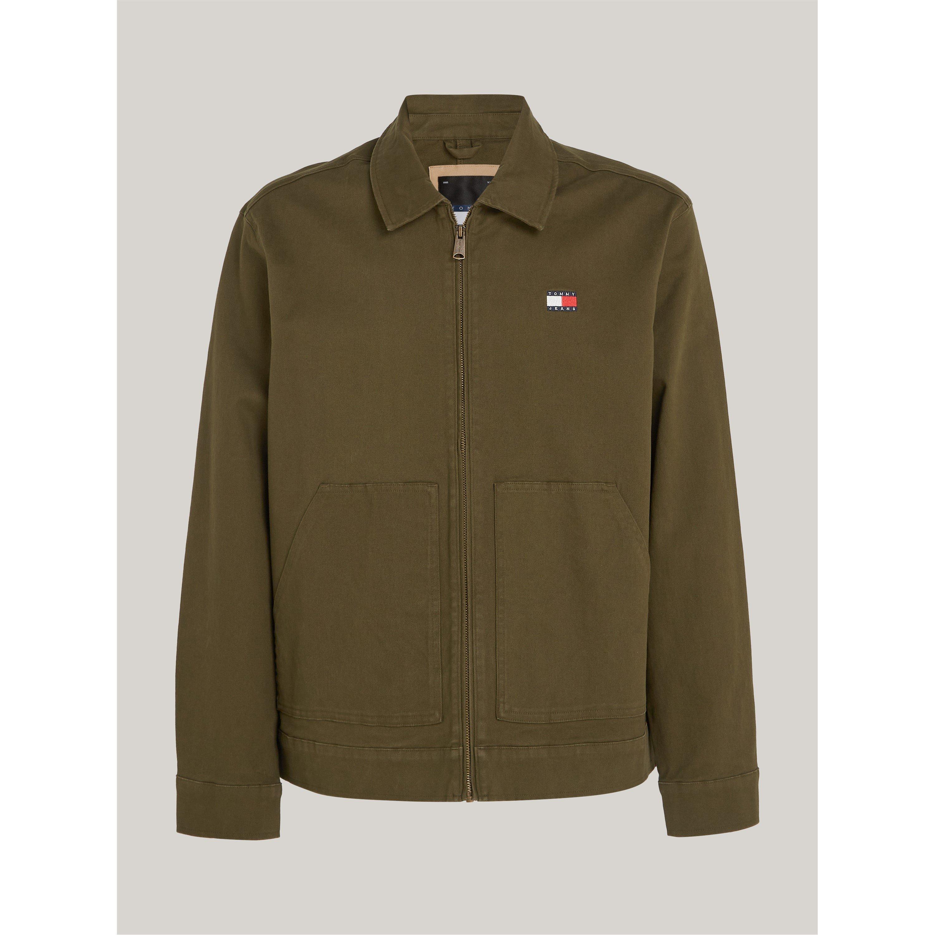 Tommy Jeans Zip-Thru Logo Embroidery Trucker Jacket