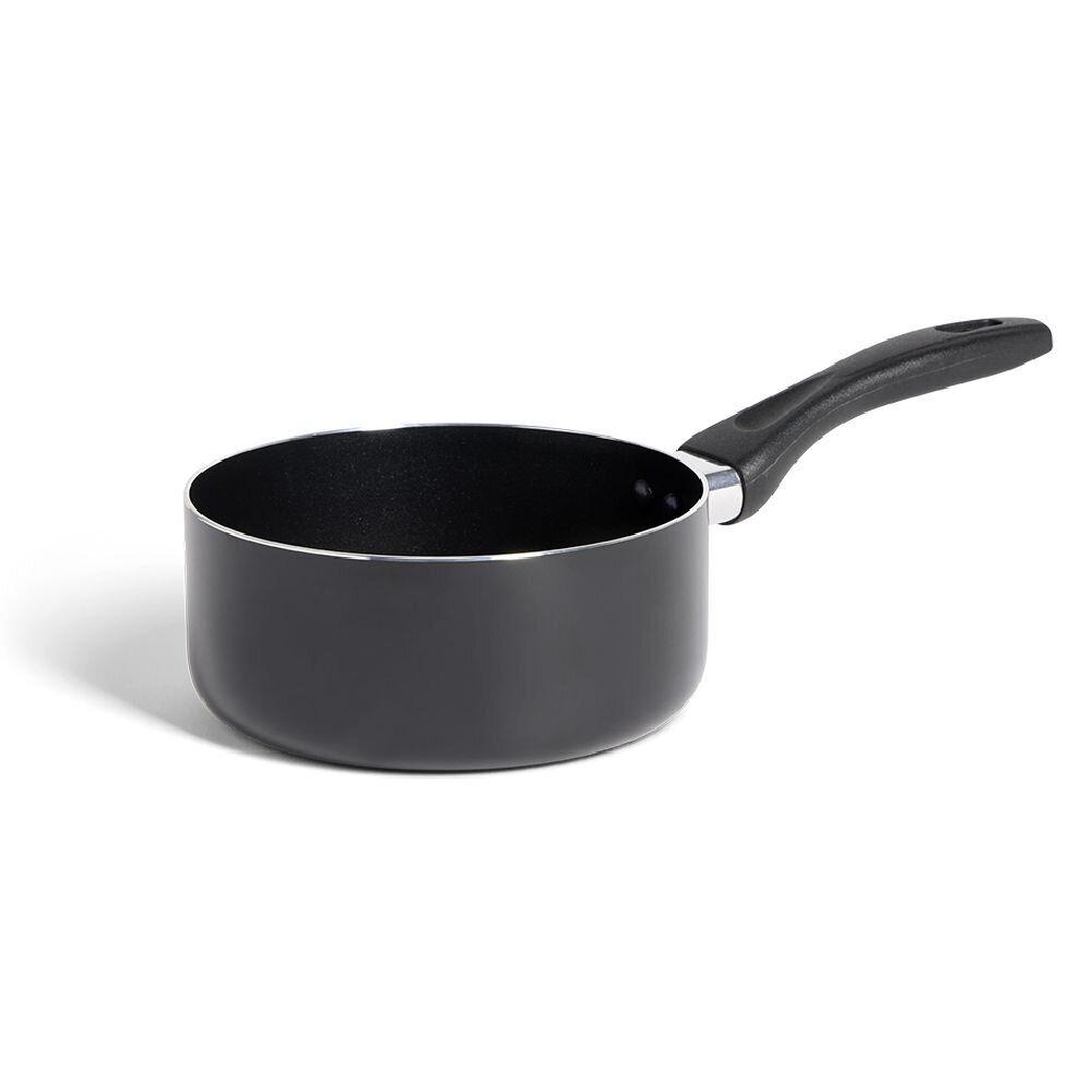 Casserole tous feux sauf induction aluminium noir Ø16cm