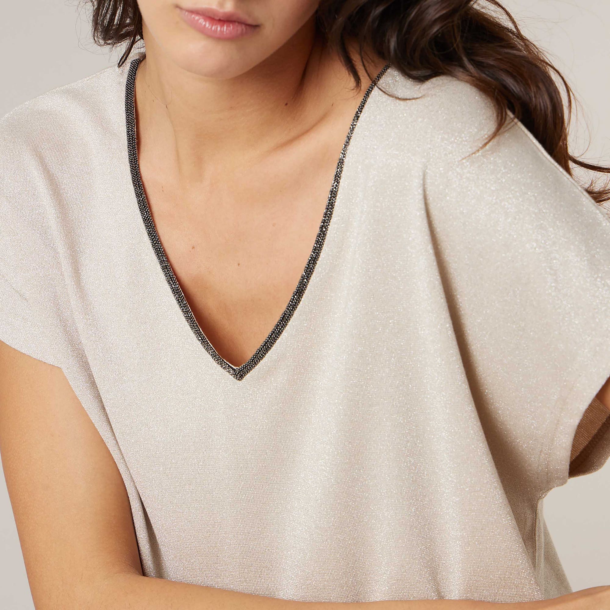 T-shirt Femme beige