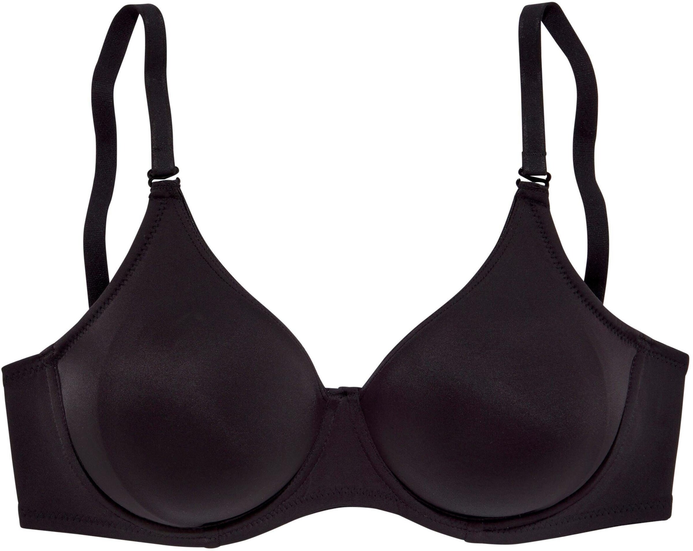 LASCANA T-Shirt-BH in schwarz