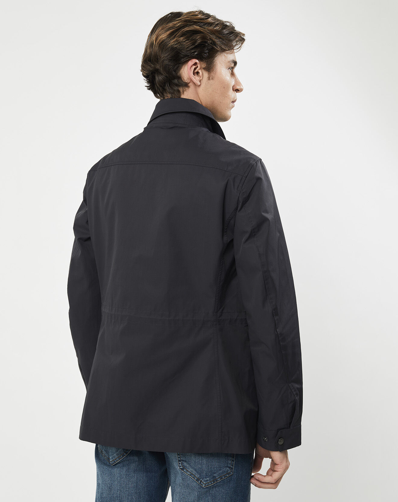 Hackett London Parka Light bleu marine