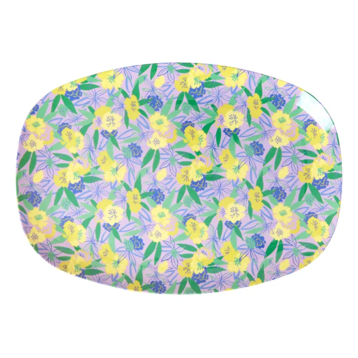 Rice Assiette rectangulaire Fancy Pansy