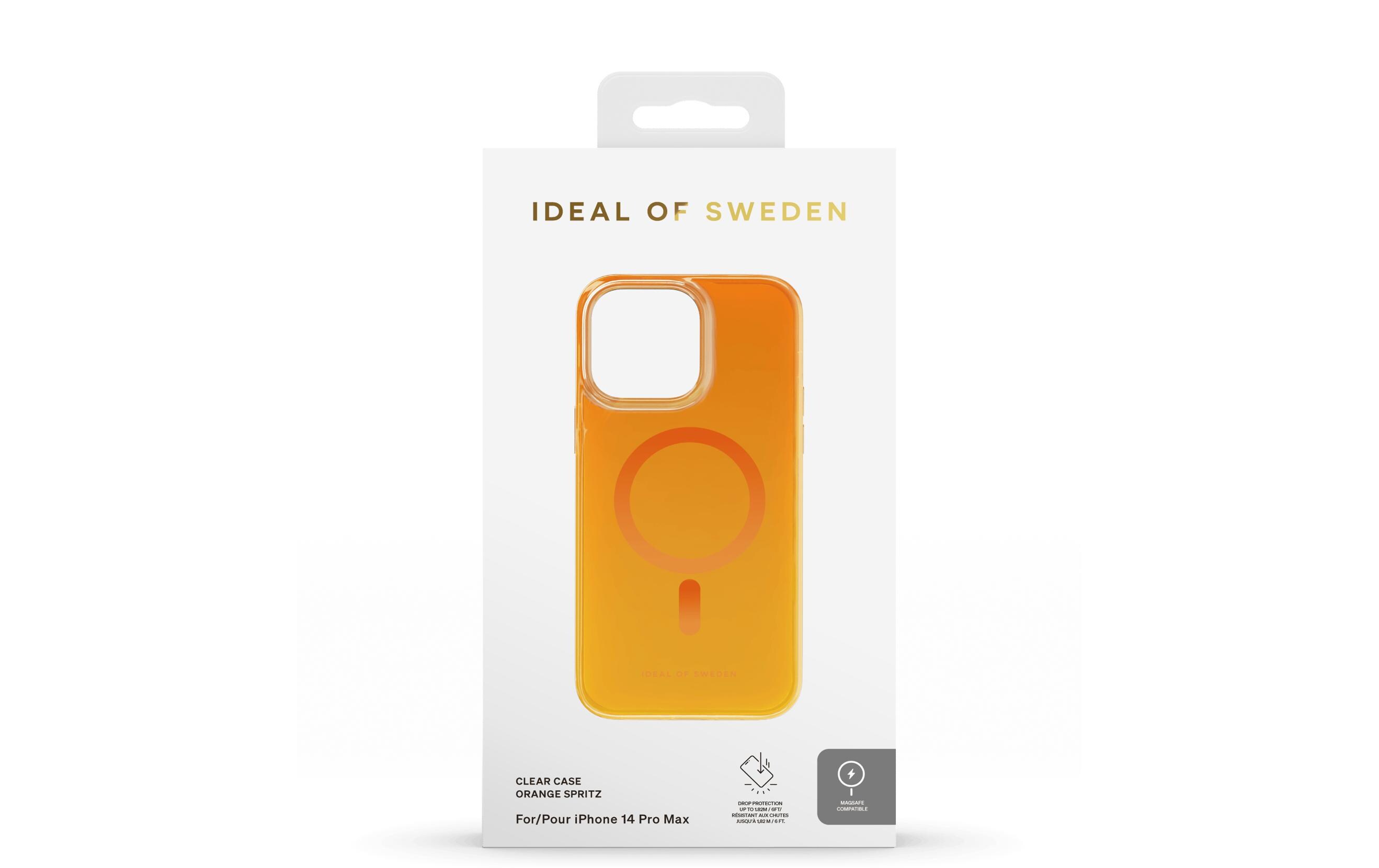 Back Cover Clear Case iPhone 14 Pro Max Orange SpritzSilikon-Backcover für das iPhone 14 Pro Max