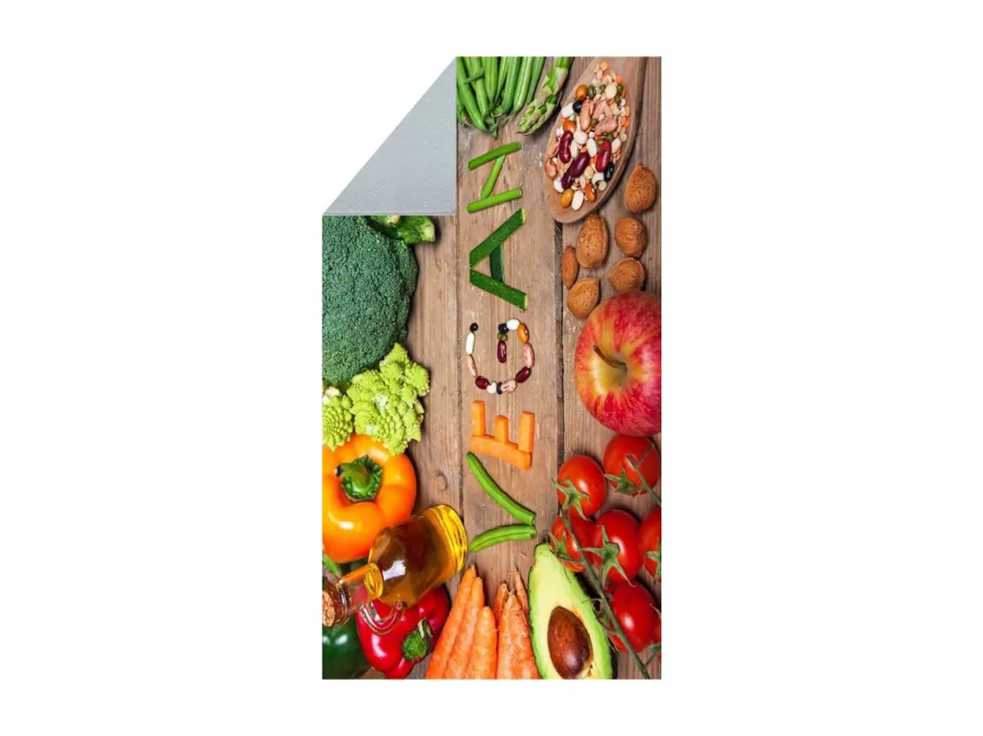 Tapis de cuisine 50x120 cm Polyester Kitch Veg