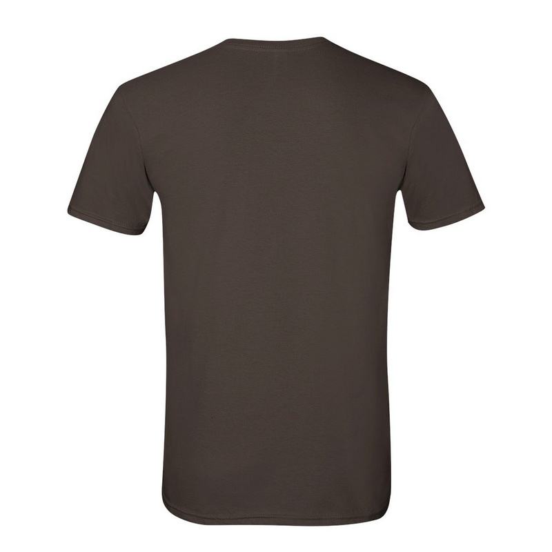 Camiseta básica de manga curta macia, 100% algodão grosso, Gildan