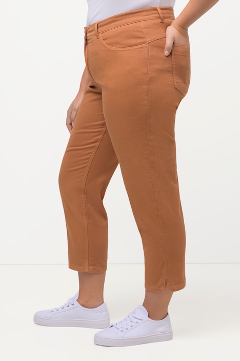 7/8-Jeans, Saumschlitze, Komfortbund, Biobaumwolle