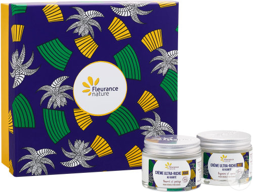 Fleurance Nature Coffret Karité Visage Peaux Sèches À Très Sèches Crème Jour 50ml + Crème Nuit 50ml