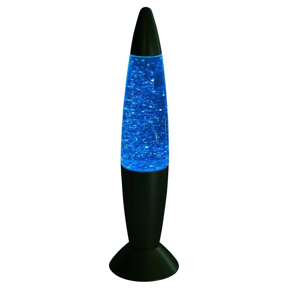 Lampe à paillettes changement de couleur Ø9xH35cm argenté