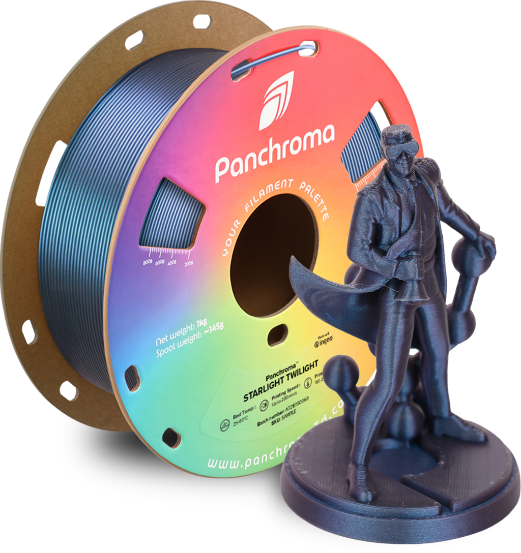 Polymaker  Panchroma™ PLA Starlight Twilight, 1,75 mm / 1000 g    Das Funkeln der Sterne in Twilight