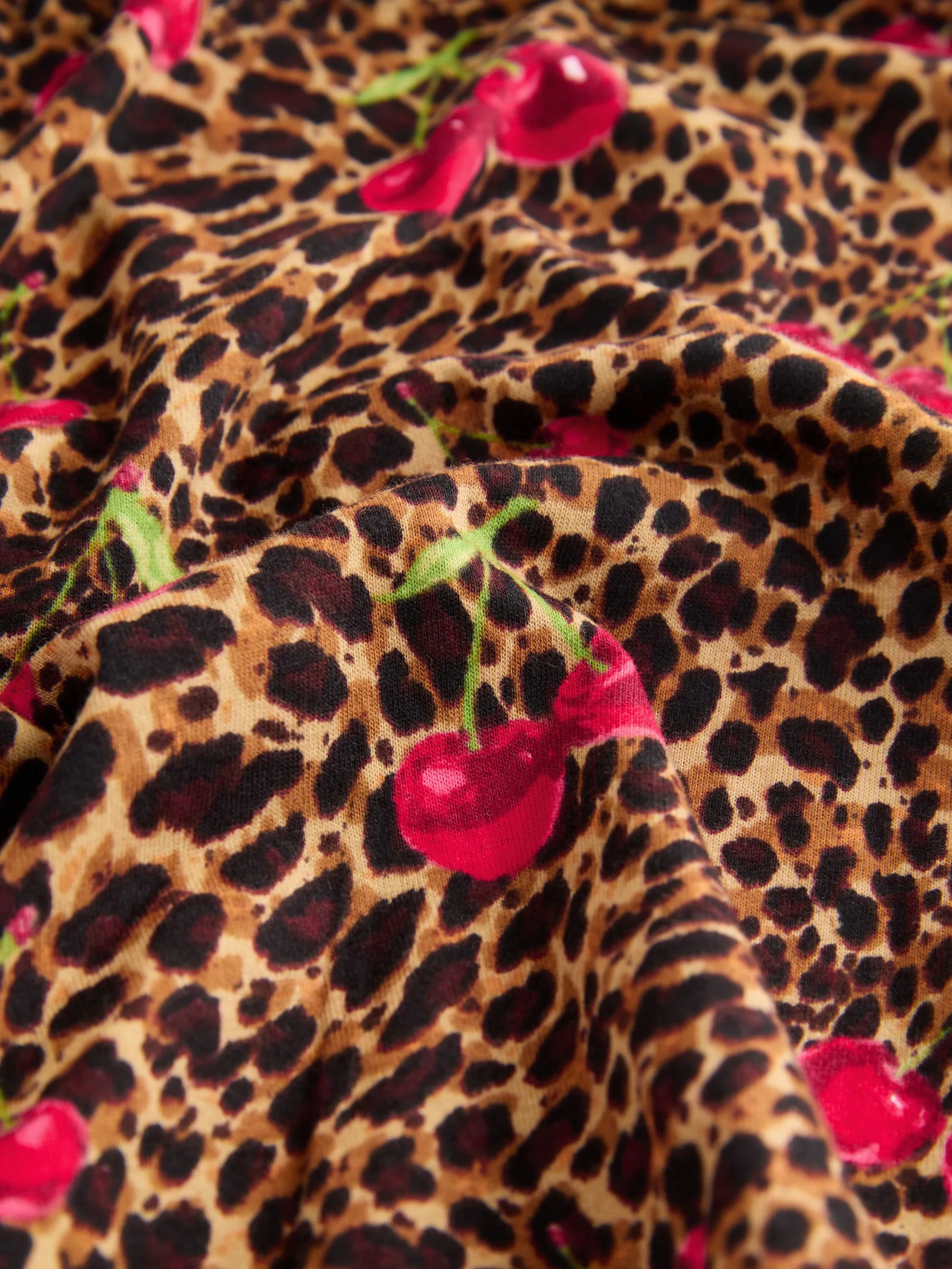 Animal kersenprint - Pyjama met lange mouwen