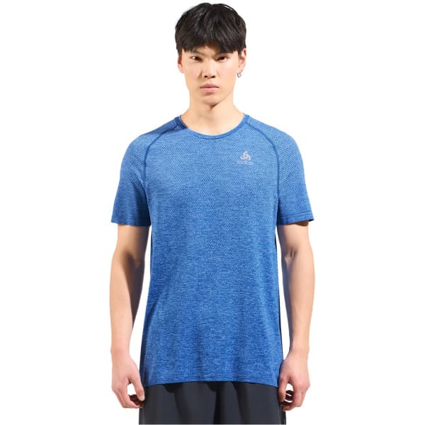 T-shirt running ODLO TS CREW NECK S/S ESSENTIAL SEAMLESS LIMOGES MELANGE