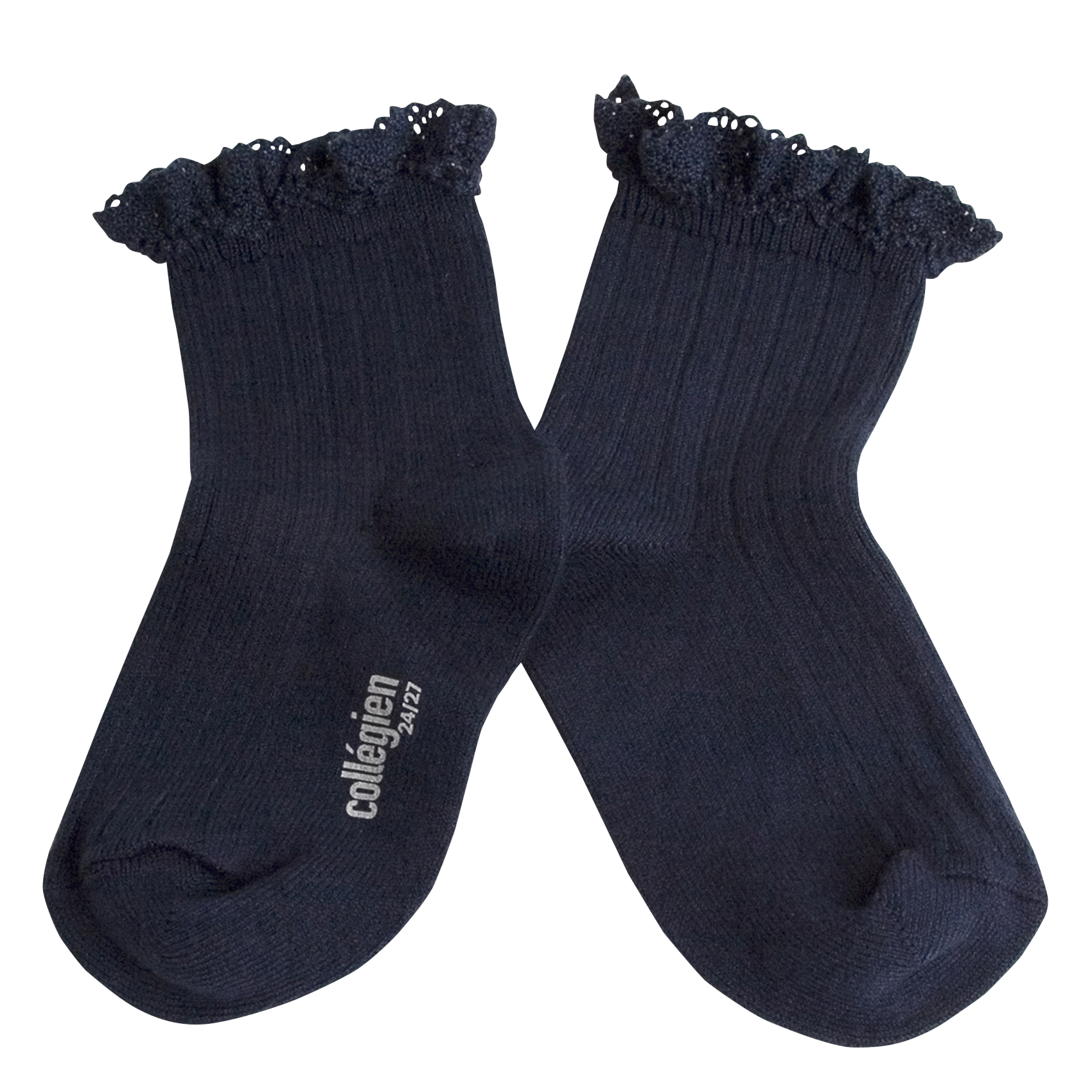 LILI - Chaussettes volantées en coton mélangé | Bleu