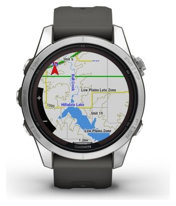 Montre de Sport Garmin fēnix 7S Pro Solar Edition Argent Gris