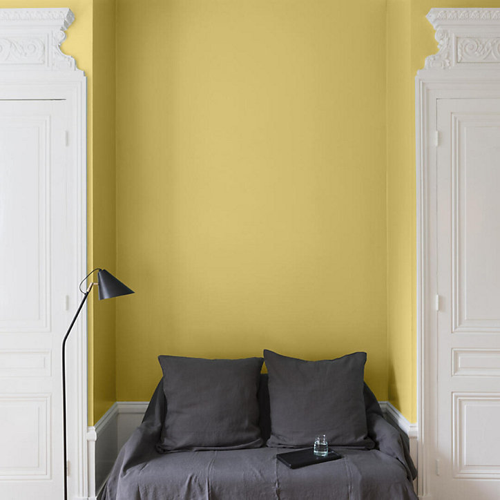 Peinture multisupport murs, plafonds et boiseries Velours de peinture jaune de menton Libéron 0,5L