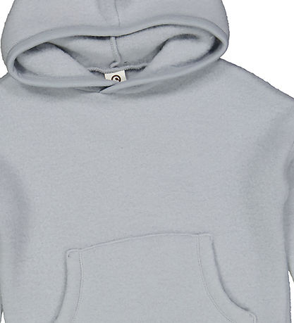 Müsli Kapuzenpullover - Wollig - Fleece/Merinowolle - Jasmin Blu