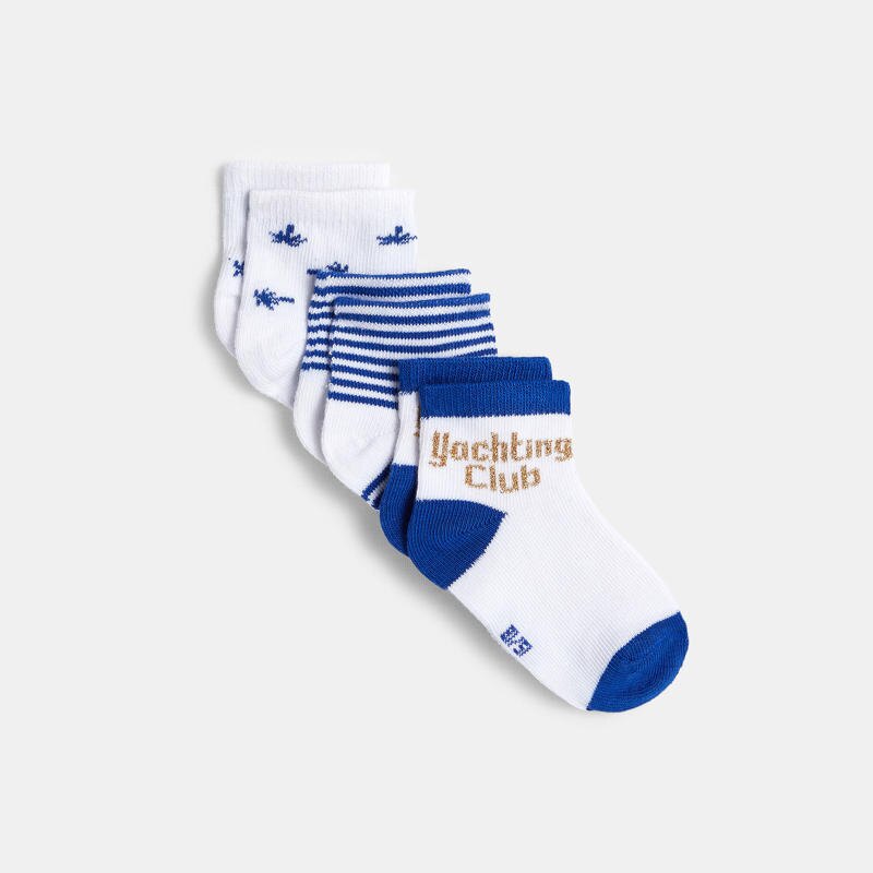 Chaussettes basses bleu bébé garçon Bleu