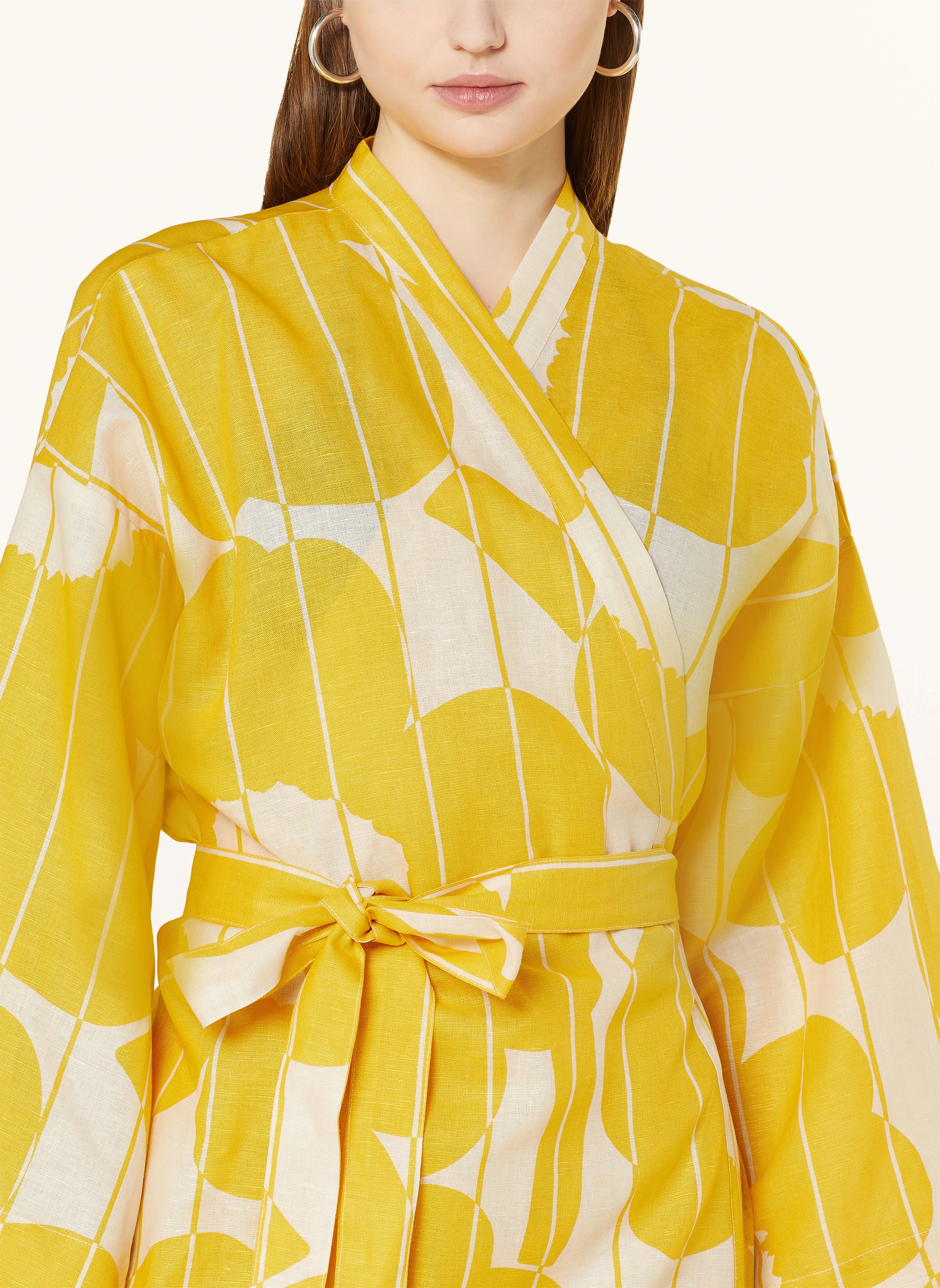 marimekko Unisex-Bademantel VESI UNIKKO mit Leinen