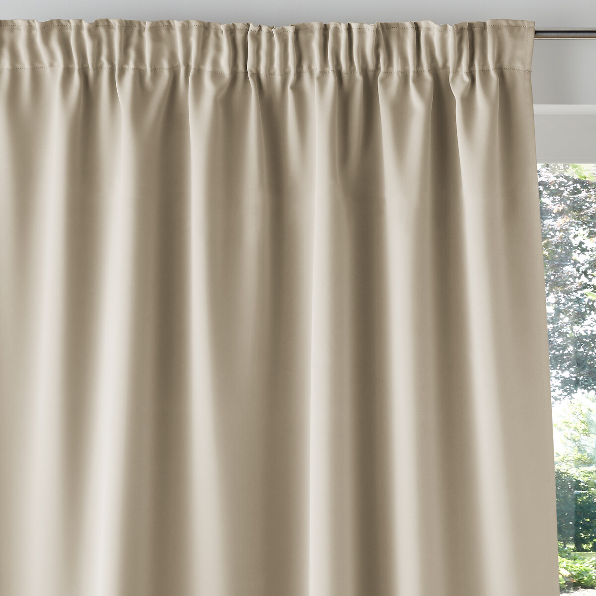LA REDOUTE INTERIEURS<br>Cortina blackout com acabamento franzido, Voda